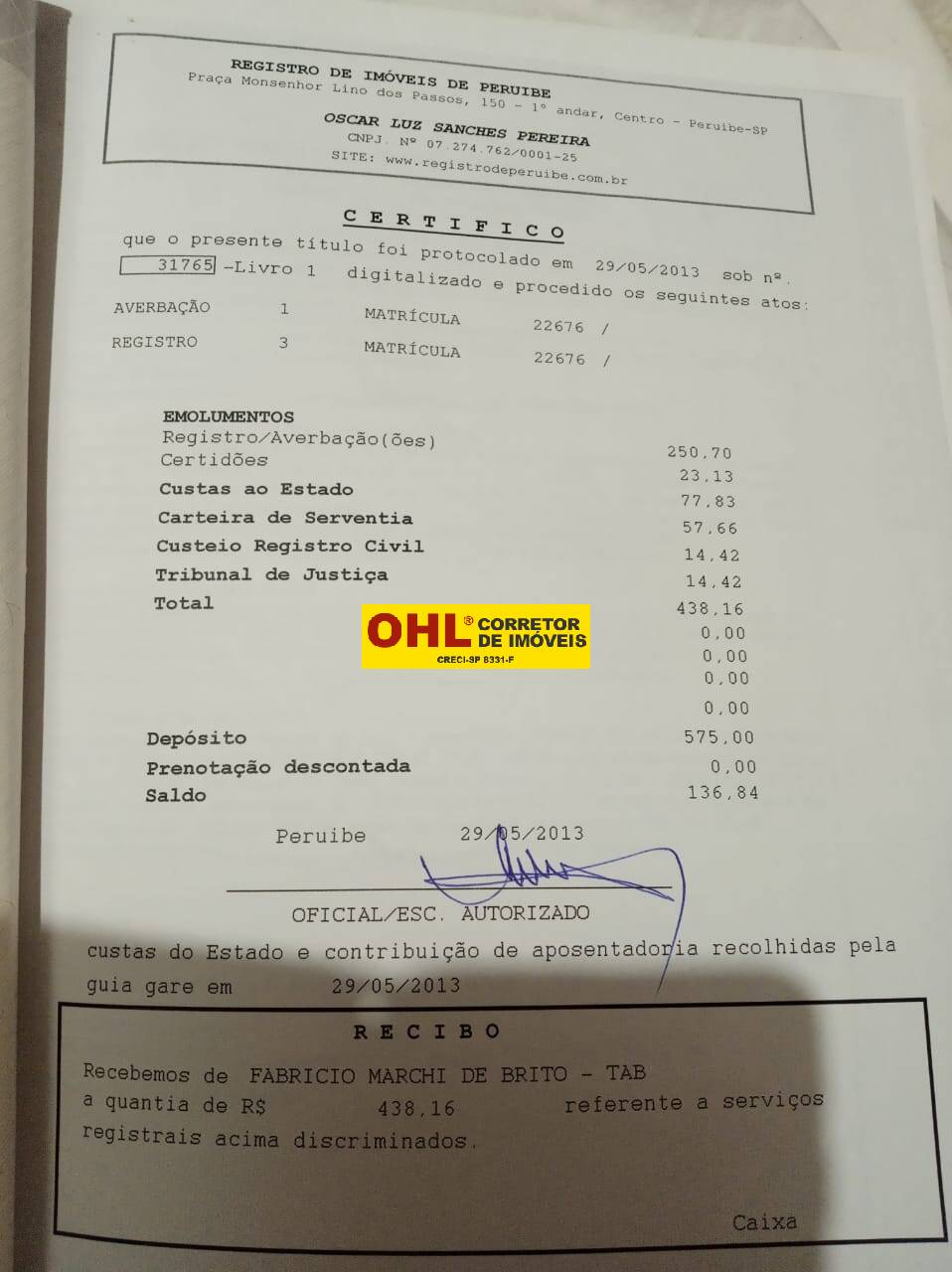 TERRENO EM PERUÍBE
