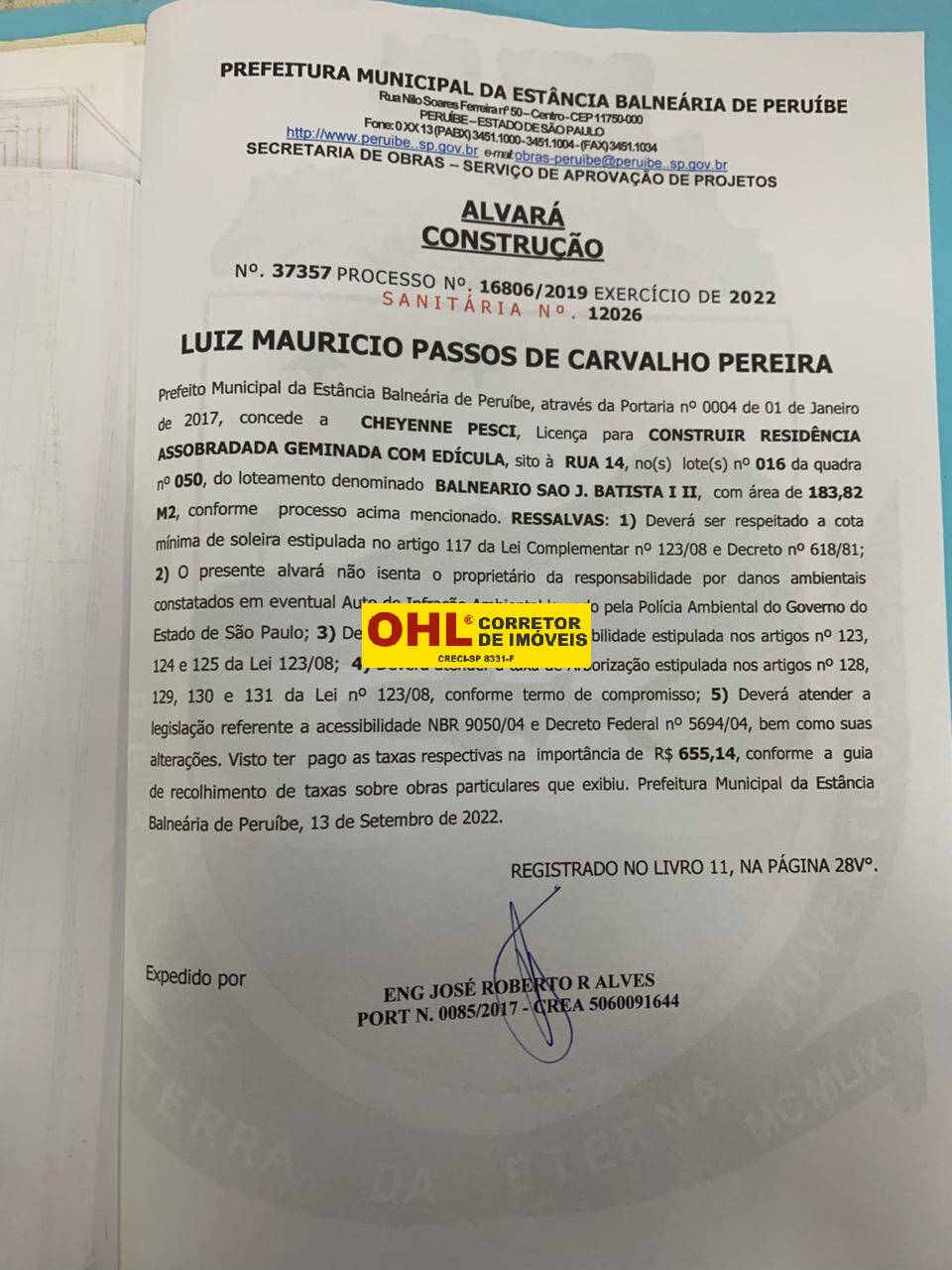 TERRENO EM PERUÍBE